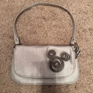 Silver Mickey Mouse Shoulder Bag